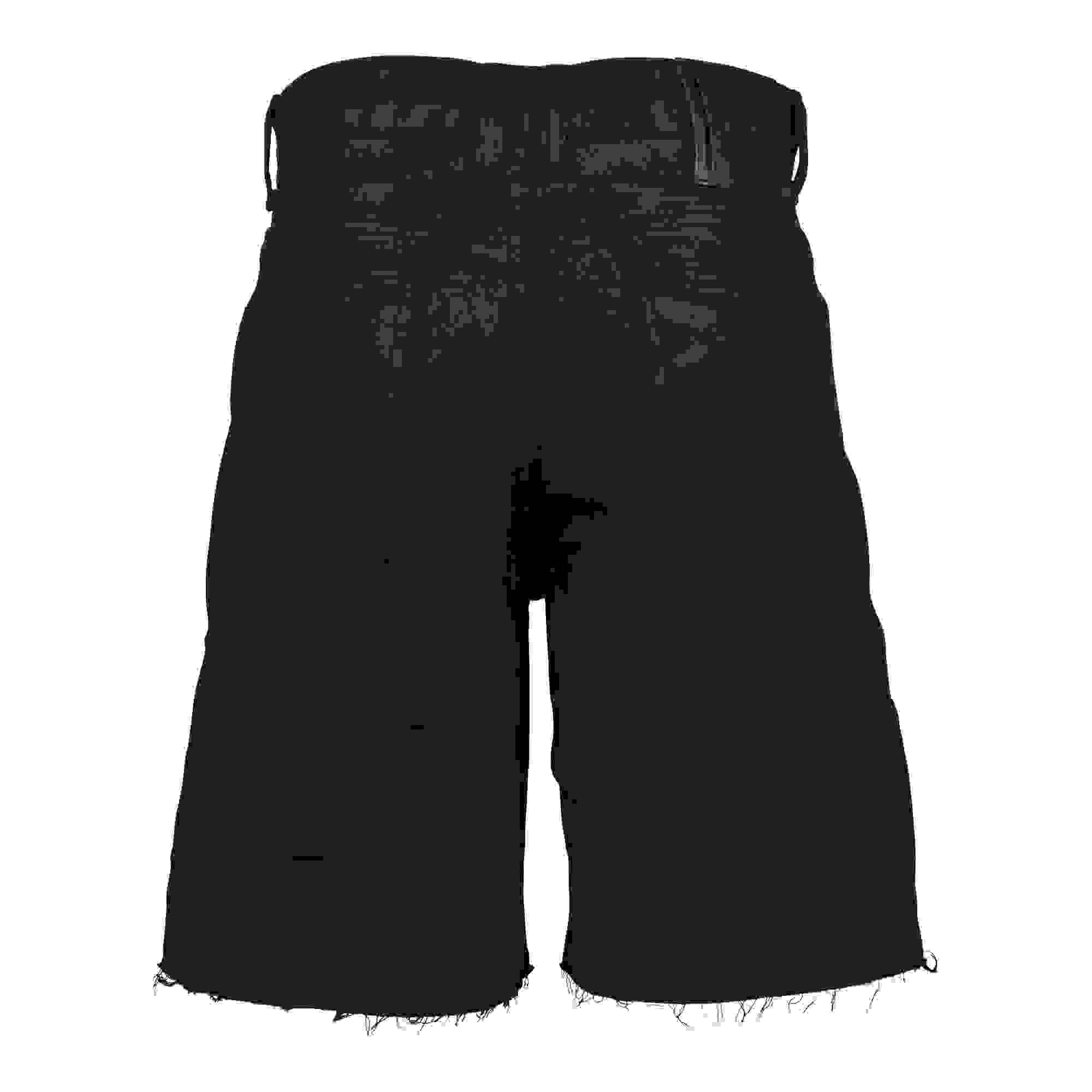 Smoke Rise Jet Black Denim Big Boys' Shorts